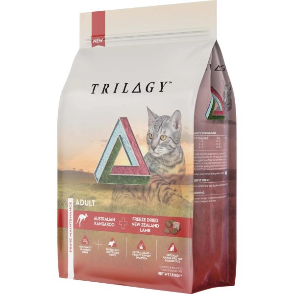 trilogy adult kangaroo dry cat food 18kg 212433